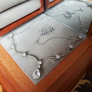 Tear Drop Gemstone Necklace